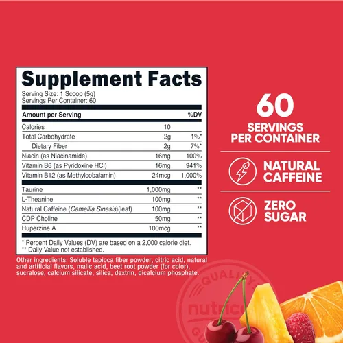 Vista 2 de Nutricost Energy Complex (ponche de fruta) 60 porciones