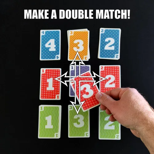 Vista 7 de Double Match Emocionante y divertido juego de cartas familiar Fácil de aprender y jugar