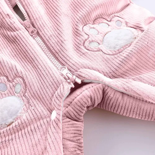Vista 7 de Mameluco unisex con capucha para bebé recién nacido, diseño de panda de dibujos animados, para invierno, Navidad, cálido, con capucha