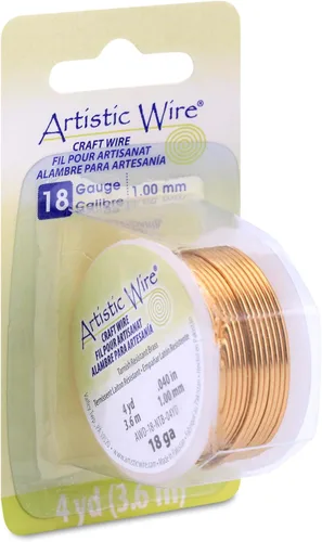 Vista 16 de Artistic Wire - Alambre para manualidades (calibre 10, 1,5 m, latón resistente a las manchas)