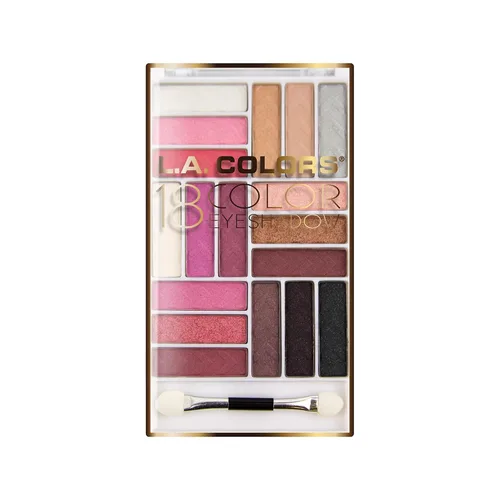 Vista 2 de L.A. COLORS - Paleta de sombra de ojos Glam de 18 colores, Diva Glam CES748