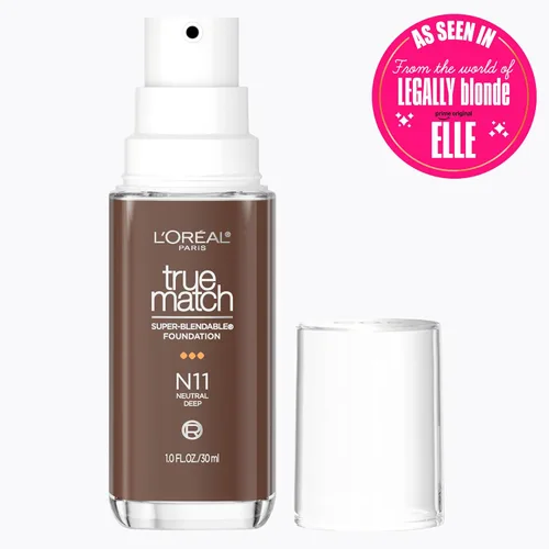 Vista 46 de L'Oreal Paris True Match - Base líquida supermezclable, maquillaje de base líquida de cobertura media, C0.5, ligero, 1 onza líquida