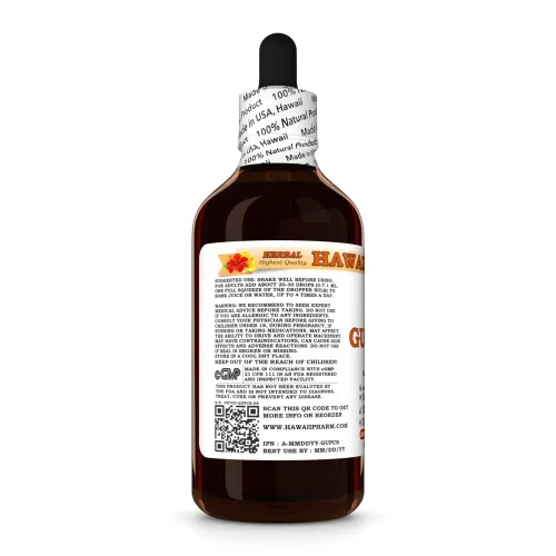 Vista 4 de HawaiiPharm Extracto líquido de semilla de guaraná, 4 onzas líquidas, paquete de 15