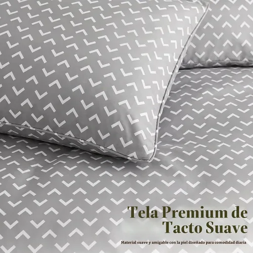 Vista 8 de Utopia Bedding Juego de edredón de 2 piezas, edredón estampado, flechas Flechas Blancas
