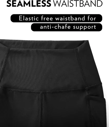 Vista 5 de CRZ YOGA Naked Feeling Pantalones cortos de ciclismo para mujer, 4, 5, 6 y 8 pulgadas, cintura alta, para yoga o gimnasia, con elastano, bolsillos