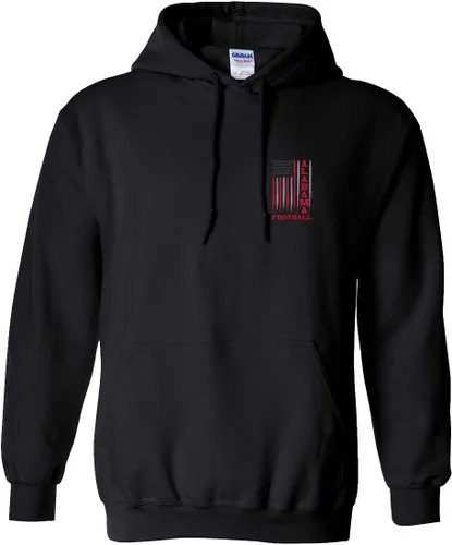 Vista 19 de Sudadera con capucha unisex de la bandera americana del color del equipo de fútbol