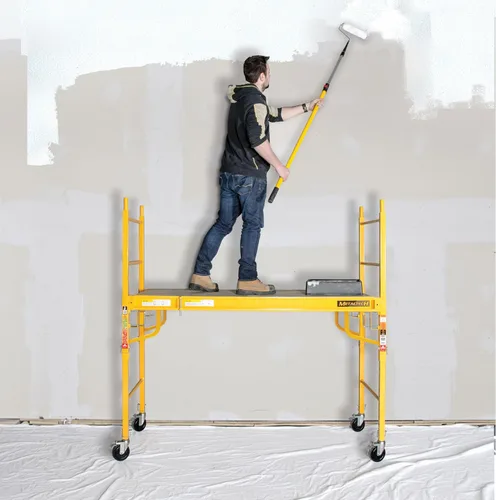 Vista 2 de Metaltech Andamio multipropósito de 6' estilo Baker - 1,000 libras de capacidad, acero, modelo # I-CISC