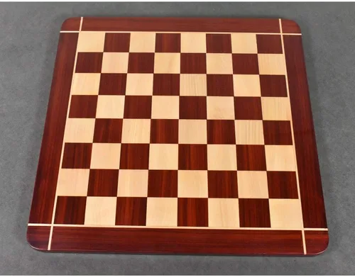 Vista 8 de Tablero de ajedrez de madera con diseño de palisandro y arce de 23" con cuadrado de 2.362 in