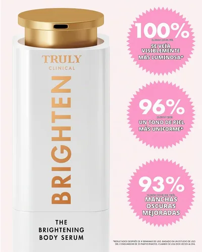 Vista 9 de Truly Suero corporal iluminador de belleza Corrector de manchas oscuras con vitamina C y ácido tranexámico Ayuda a decolorar