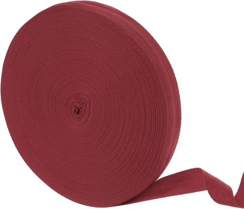 Vista 25 de uxcell Cinta de sarga de algodón de 50 yardas, cinta de espiga de 3/8 pulgadas para coser ropa, manualidades (azul)