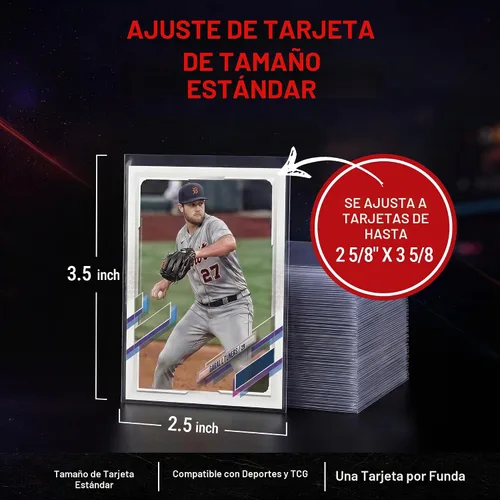 Vista 5 de Ultra PRO - Fundas suaves transparentes para tarjetas Penny Sleeves®, 100 unidades, 2.5" x 3.5", protege y almacena valiosas tarjetas deportivas