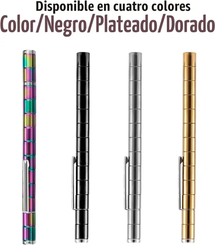 Vista 6 de LARAH Lápiz Fidget Negro, Herramienta Sensorial EDC, Juego de Inquietud para Adultos, Gadget Genial para Alivio del Estrés y la Ansiedad y Pasar