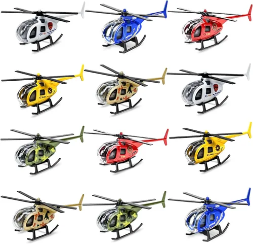 Vista 7 de Juguetes de Avión, Avión de Metal con Retroceso para Niños y Niñas de 3 4 5 6 7 Años, Modelos de Aviones Die Cast, Vehículos de Juego para Niños