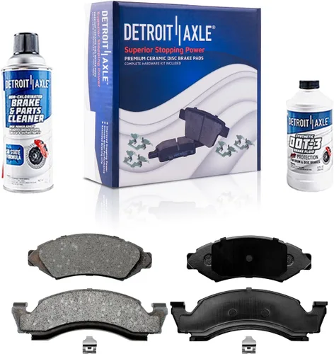 Vista 32 de Detroit Axle - Kit de freno trasero para Ford Fusion Lincoln MKZ Zephyr Mazda 6 Mercury Milan, repuesto de pastillas de freno de cerámica