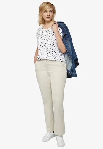 Vista 6 de Ellos Pantalones chinos elásticos clásicos de talla grande para mujer