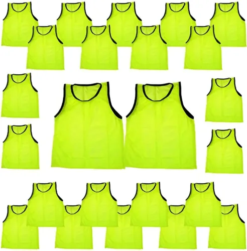 Vista 77 de BlueDot Trading Adult & Youth Scrimmage Training Vests for Soccer, Basketball & More – Available in 1, 6, 12, 24 Packs Naranja