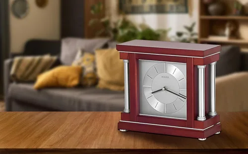 Vista 2 de Bulova B7651 Ambiance - Reloj de mesa, color vino oscuro
