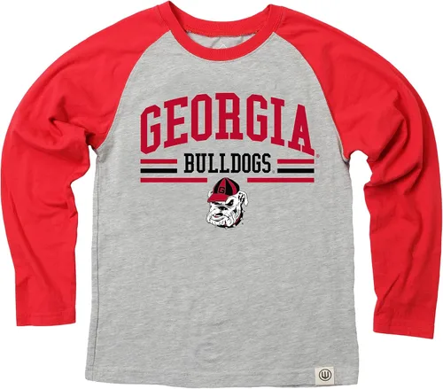 Vista 33 de Wes and Willy NCAA playera raglán de manga larga para niños