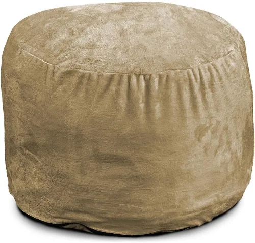 Vista 27 de ULTIMATE SACK Puf otomano de 2 pies Gamuza camello Relleno de espuma - Funda extraíble lavable Camel (Camel Suede)