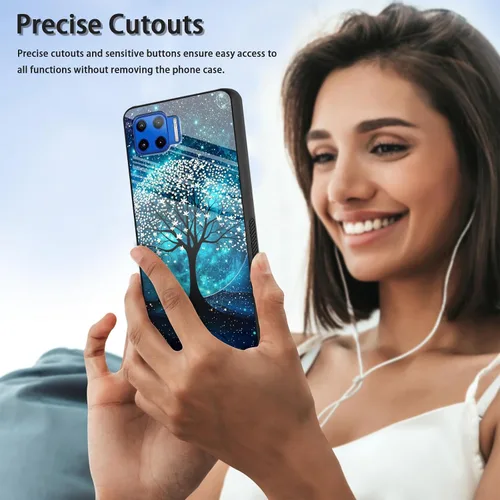Vista 226 de Funda para Motorola Moto Edge 2022, cubierta trasera de vidrio templado con protector de pantalla, funda protectora a prueba de golpes para Motorola