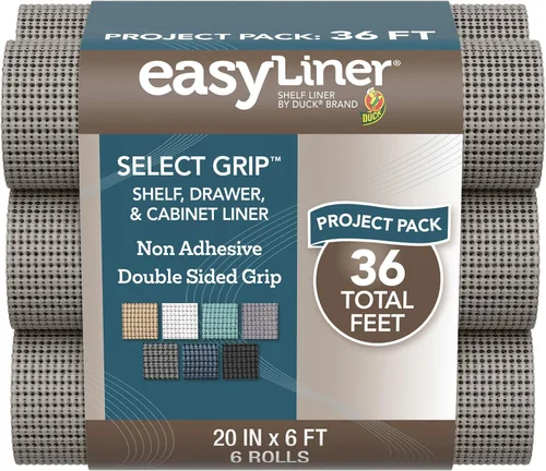 Vista 8 de Duck - Select Grip EasyLiner Forros para estantes y cajones Gris
