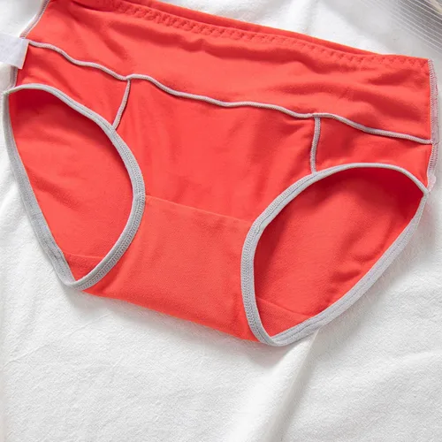 Vista 5 de HDPPNQ Ropa interior para mujer, paquete de 6 unidades, ropa interior de algodón elástico de cintura alta, suaves y transpirables