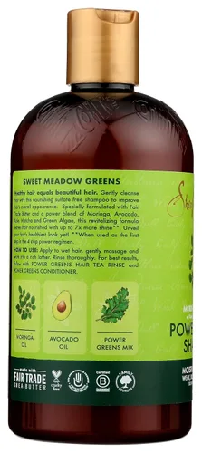 Vista 4 de SHEA MOISTURE Champú Moringa Aguacate Power Greens, 13 FZ