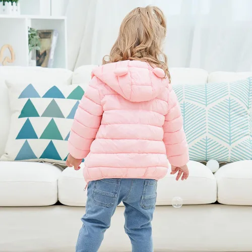 Vista 4 de UNICOMIDEA Abrigos de invierno para bebés cálidos con capucha para bebés niños niñas chaquetas para 6M-5T