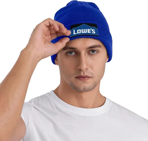 Vista 5 de ATOMDEAM Sombrero de punto Sombrero de lana Caliente Moda al aire libre Lowe'S-Logo-Blue_Sknitted Hat Unisex