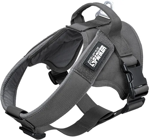 Vista 9 de EXCELLENT ELITE SPANKER Arnés táctico para perro, arnés de patrulla militar, chaleco de servicio para perro, chaleco militar para perro, chaleco
