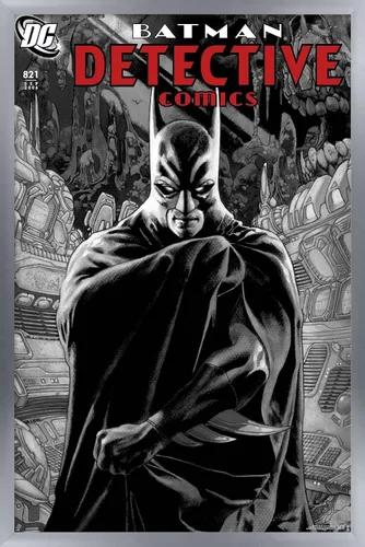 Vista 10 de Trends International DC Comics Batman - Póster de Batman Detective Comics #821 Versión enmarcada Barnwood