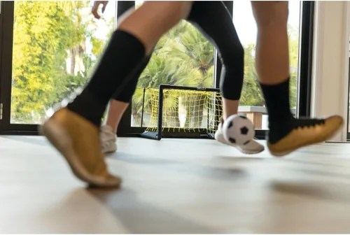 Vista 5 de SKLZ Mini portería profesional, incluye bola suave de 5 pulgadas, marco fácil de montar