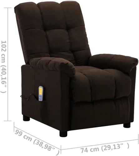 Vista 2 de Sillón reclinable para sala de estar, reclinable de masaje, Silla de lectura de sofá, Sofá individual asiento de cine en casa, Moderno reclinable