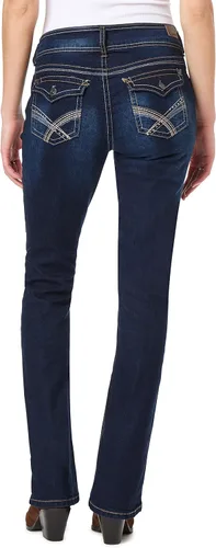 Vista 2 de WallFlower Jeans elásticos Insta para mujer con corte de bota y curvas