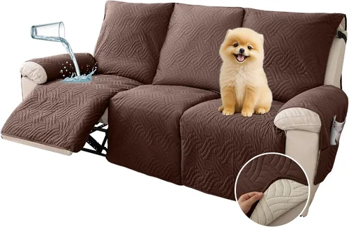 Vista 20 de Deep Dream Fundas impermeables para silla reclinable, funda antideslizante para sofá reclinable, protector de muebles para niños perezosos, funda
