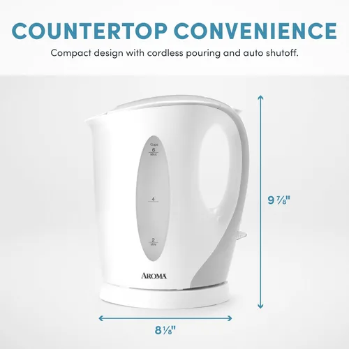 Vista 4 de AROMA® Hervidor eléctrico de té de 1.5L / 6 tazas
