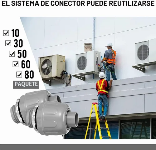 Vista 7 de Maitys 60 unids 1/2 pulgada líquido apretado conector recto 180 grados