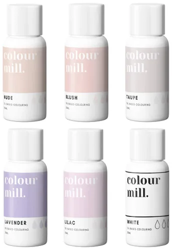 Vista 24 de Colour Mill Colorante para alimentos a base de aceite, 20 mililitros. Cada uno de 6 colores: Baby Blue, Navy, Royal, Sky Blue, Teal y Tiffany
