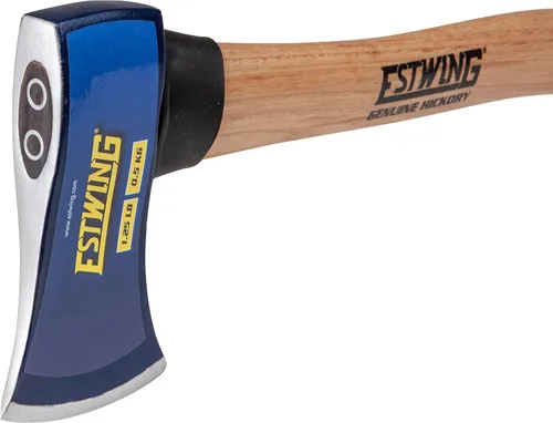 Vista 5 de Estwing Hacha, cabeza forjada de 1.25 libras con mango de madera de nogal de 14 pulgadas, endurecido hasta 50-55 HRC, adecuado para cortar, cortar