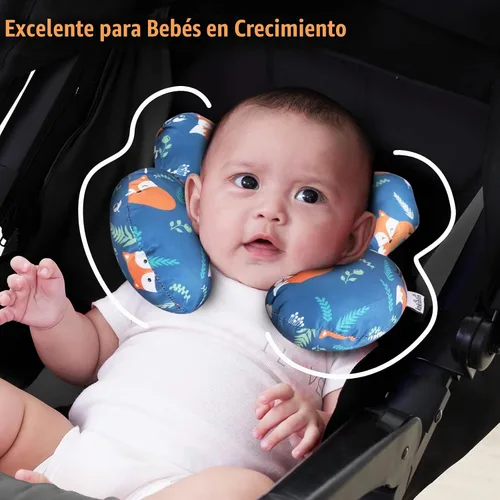 Vista 4 de KAKIBLIN Almohada para el cuello del bebé, almohada de la ayuda de la Fox-1