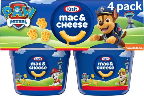 Vista 12 de Kraft - Tazas de macarrones y queso fáciles de microondas con formas de pasta Nickelodeon Paw Patrol (paquete de 4 unidades, tazas de 1.9 onzas)