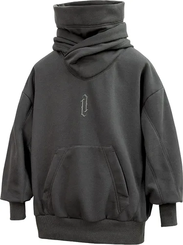 Vista 2 de Niepce Inc Streetwear - Sudadera con capucha de gran tamaño para hombre