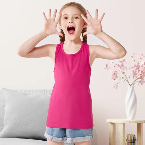 Vista 5 de Cooraby 5 piezas de camisetas sin mangas para danza, espalda cruzada, para ballet, gimnasia, ropa de baile