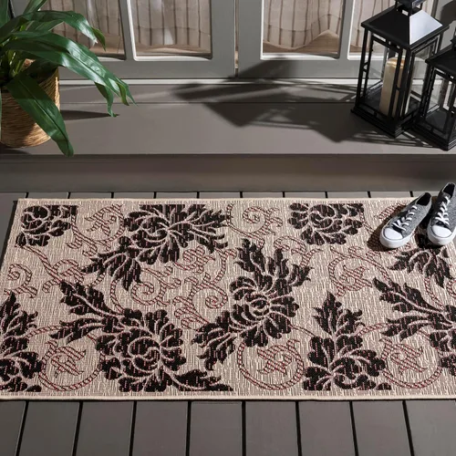 Vista 18 de SAFAVIEH Courtyard Collection CY6957 - Alfombra de pasillo de 2 pies 3 pulgadas x 6 pies 7 pulgadas, color ladrillo natural para interiores