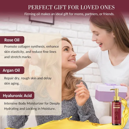 Vista 9 de Aceite reafirmante corporal, aceite corporal de lujo después de la ducha para mujeres, suero hidratante y reafirmante de la piel con remedio