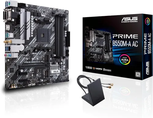 Vista 8 de ASUS Prime B550-PLUS AC-HES AMD AM4 (3ª generación Ryzen) ATX placa base