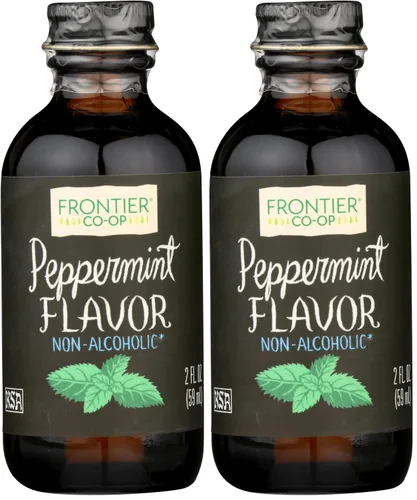 Vista 18 de Saborizante orgánico de menta de Frontier Co-op, frasco de vidrio de 2 onzas, sin alcohol, ideal para hornear, café y más