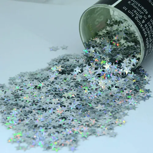 Vista 5 de Confetti Star 1/4" Negro - Paquete al por menor #8513 QS0