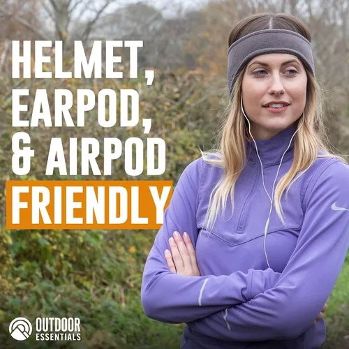 Vista 6 de Diadema calentador de oídos, fundas de banda polar para correr de invierno para clima frío, orejeras cálidas y acogedoras para ciclismo y deportes