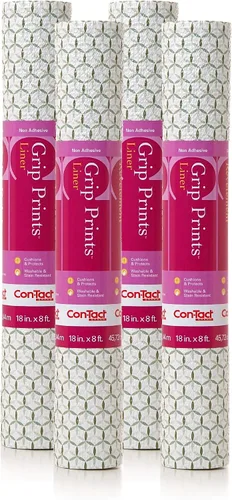 Vista 12 de Con-Tact Brand Grip Prints - Forro versátil y duradero no adhesivo antideslizante para cajones y gabinetes, 12 pulgadas por 5 pies en piedra
